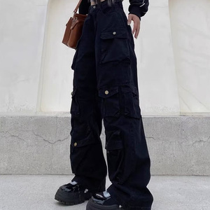 Oem biểu tượng tùy chỉnh chất lượng cao 6 túi quần vận chuyển hàng hóa thời trang chiến thuật xếp chồng lên nhau hàng hóa quần dành cho phụ nữ - Product Image 3