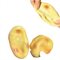 Jouet à presser en TPR en forme de purée de pommes de terre faite à la main, réaliste, doux, anti-stress, amusant, pour la décompression à la maison