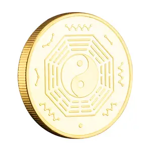 Индийская богиня Лакшми сувенирная монета позолоченная Коллекционная креативная Подарочная памятная монета