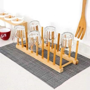 Support en bois de bambou vinyle pour enregistrement, 9 pouces, présentoir inclus, assiette, bol, livre, Pot et couvercle de la planche à découper, support de séchage - Product Image 1