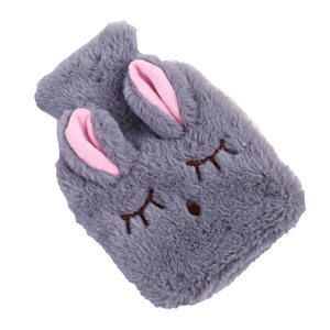 Calentador de Manos de Peluche con Forma de Conejo de Dibujos Animados, Doble Uso Frío/Caliente, Botella de Agua Caliente Rellenable, Extraíble y Lavable, Súper Lindo - Product Image 5