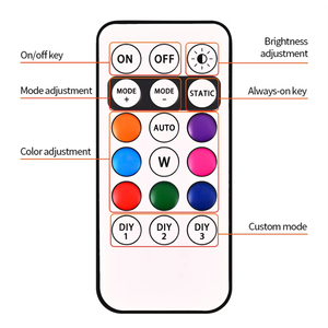 Solar LED Roof Marker Light <b>Wireless</b> Remote <b>Control</b> No Drill Black ABS Cab Light <b>for</b> Truck SUV Pickup - Product Image 2