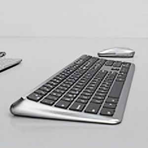 Clavier sans fil ergonomique incurvé en plastique 2,4 G, fin, russe, pleine taille, à ciseaux, Bluetooth pour ordinateur de bureau - Product Image 1
