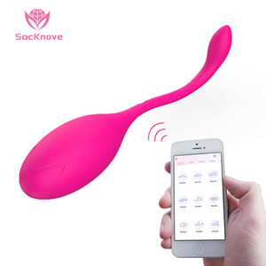 SacKnove Fernfunk Sexspielzeug hochwertiger wasserdichter Ei-Vibrator <span class=keywords><strong>anal</strong></span> vaginal Übung App kontrollierte Kegelkugel - Product Image 1