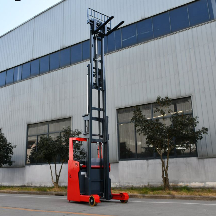 Retractable Electric Reach Truck For Narrow Aisles Stacking 8m Lift Height
