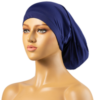Bonnet de nuit extra long et extensible avec large bande élastique pour tresses, dreadlocks, cheveux bouclés - Unisexe Adulte Quatre Saisons