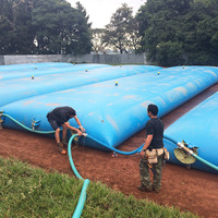 Tissu de bâche enduit de PVC d'équipement d'irrigation d'oreiller de vessie de réservoir d'eau pliable portatif de fabricant de JLM