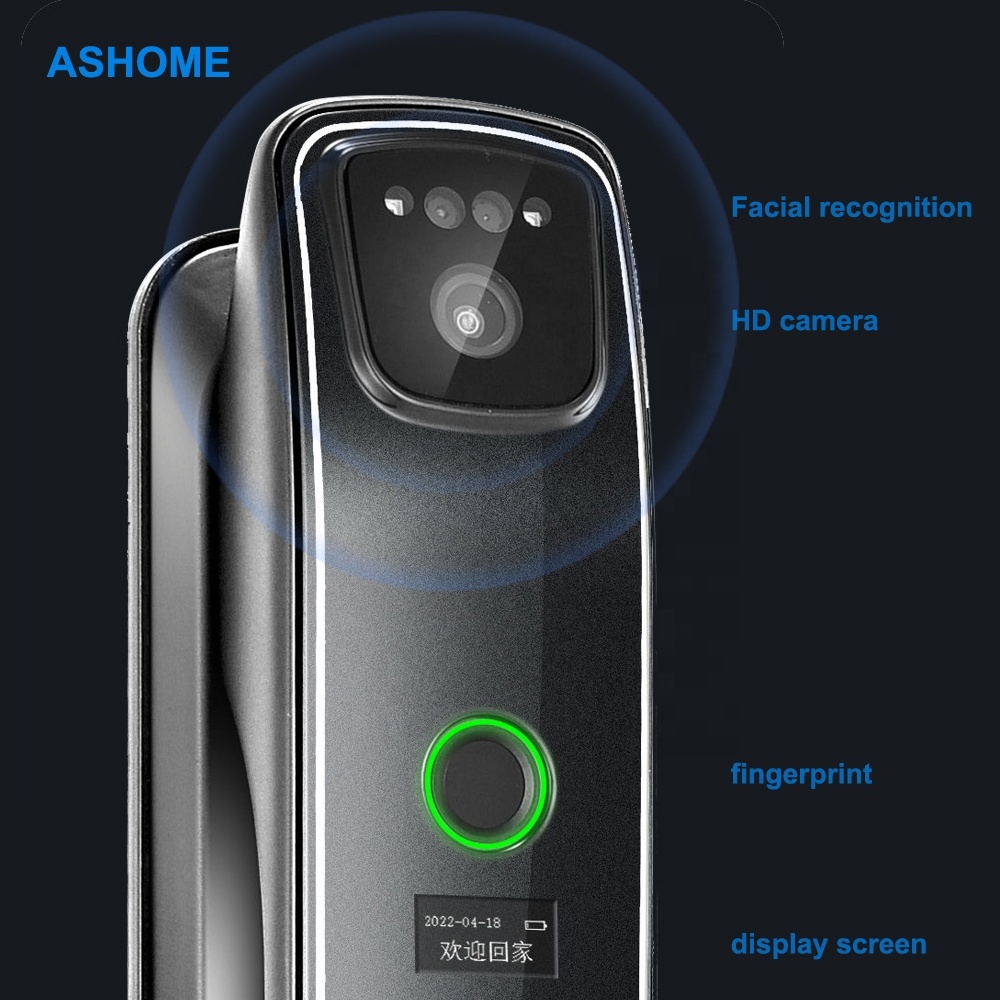Smart Home Door Lock with Camera Fingerprint Home Security Face Recognition Digital Electric Lock · image 3