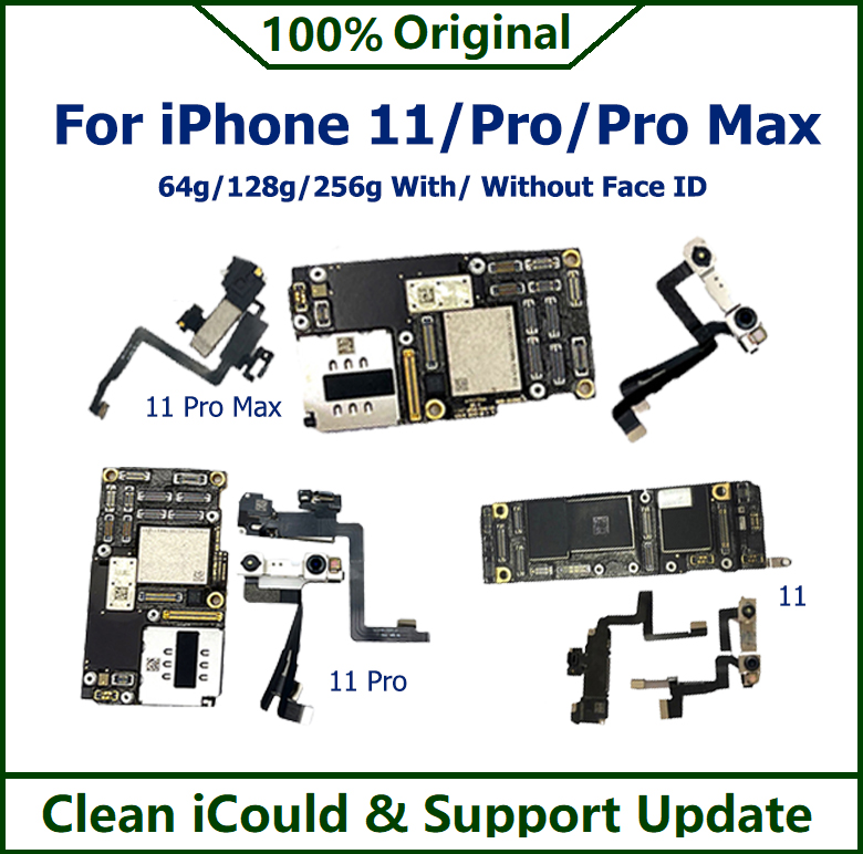 オリジナルのロック解除されたマザーボードforiphone 11 11 por
