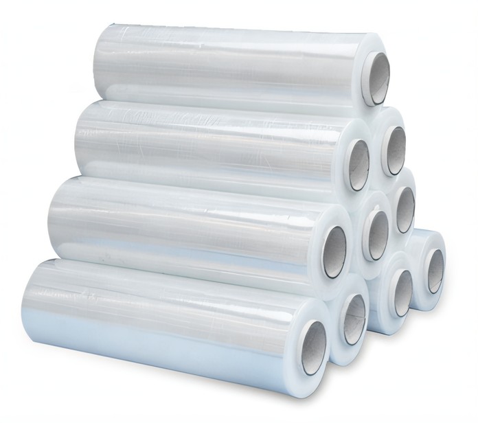 Industrial Transparent Plastic Jumbo Roll Stretch Film Self-Adhesive Winding Tensile Wire Soft Hardness Moisture-Proof Film