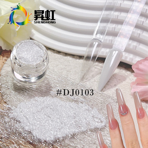 SH Popular DJ0103 <strong>Nail</strong> Pigment Glass <strong>Chrome</strong> Magic Mirror Effect Aurora Moonlight Clear White Pearl <strong>Chrome</strong> <strong>Nail</strong> <strong>Powder</strong> - Product Image 6