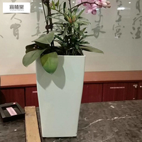 Mini Pot de plantes en plastique à arrosage automatique, Pot de fleurs décoratif moderne/boîte de fenêtre pour toutes les plantes de maison, fleurs