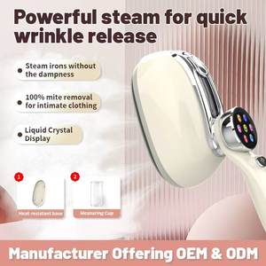 Plancha de vapor portátil para ropa, 0,9l, 1,3l, eléctrica, de doble uso, para planchado en seco y húmedo, blanca y negra - Product Image 4