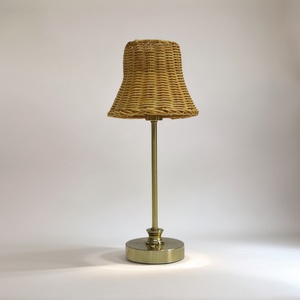 Fabric Table <strong>Lamp</strong> Wedding Table Light Customize Rattan Lampshade <strong>Adjustable</strong> Height Restaurant Table <strong>Lamps</strong> Rechargeable - Product Image 2