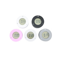 Jam Alarm konstruksi plastik dengan bahan logam bertenaga baterai, Jam Alarm tampilan LCD magnetis