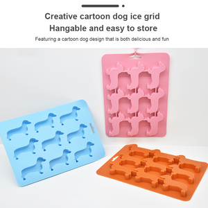 Wholesale Ice Cube <b>Tray</b> for Drink Ice Maker Candy Chocolate and Biscuit Fondant <b>Baking</b> Mold Dog Shaped <b>Silicone</b> Ice Cube Mold - Product Image 3