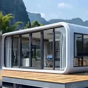 منزل مسبق الصنع من طابقين على شكل تفاحة - منزل صغير فاخر، كوخ حديقة للفنادق والفلل، كوخ تفاحة نمطي، بيت زجاجي - Product Image 3