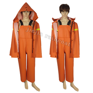 <span class=keywords><strong>Traje</strong></span> Impermeable de PVC y Poliéster para Pesca, Trabajo y Senderismo, Incluye Chaqueta y Pantalones con Tirantes, Venta al Por Mayor - Product Image 1