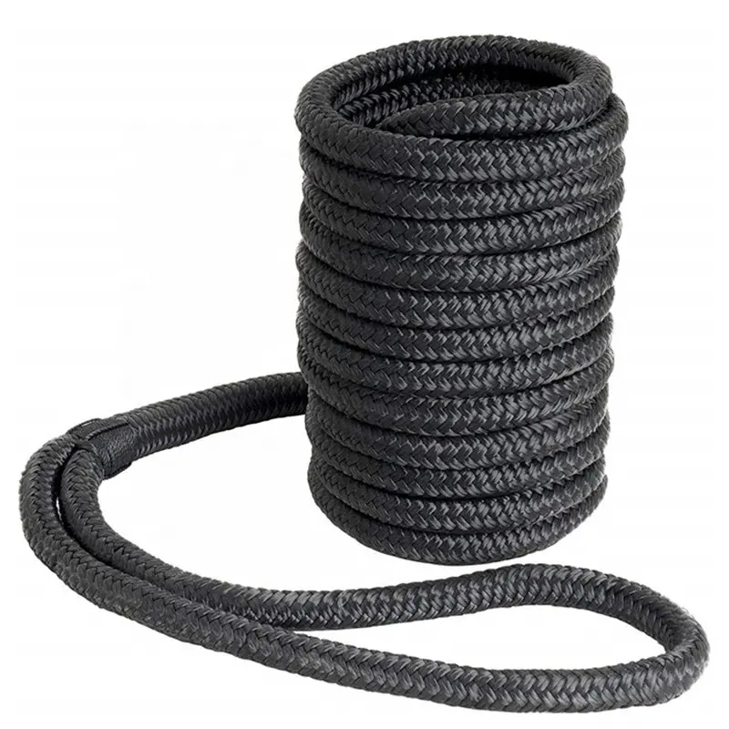 Marine-Grade Boat Mooring Rope Double Braided Nylon Dock Lines Docking Accessories