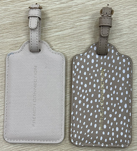Etiquettes à bagages personnalisées en cuir PU Accessoire d'étiquette de bagage personnalisé multicolore à la mode pour ceintures - Product Image 2