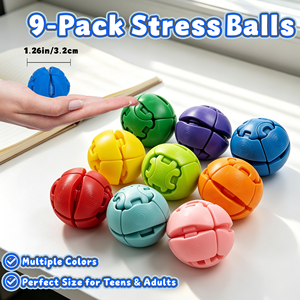 Set di Sfere Articolate Trasformabili Stampate in 3D, Puzzle Multicolore Antistress, Giocattolo Sensoriale Portatile Tascabile - Product Image 3
