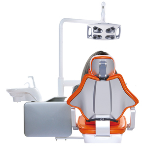 Fauteuil <span class=keywords><strong>dentaire</strong></span> de luxe <span class=keywords><strong>haut</strong></span> de gamme SAFETY, ensemble <span class=keywords><strong>complet</strong></span> avec chariot et écran intégré - Product Image 4