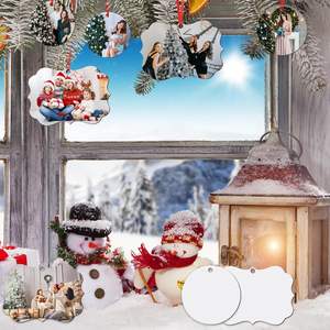 Adornos de Navidad para Sublimación, Colgantes en Blanco para Sublimación, Adornos de Aluminio Imprimibles por Ambos Lados - Product Image 5