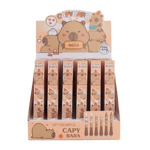 Caja Sorpresa de Papelería Infantil <span class=keywords><strong>con</strong></span> Bolígrafo de Clic de Diseño de Capibara Adorable y de Alta Apariencia, Caja Ciega de Dibujos Animados para Estudiantes - Product Image 5