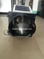 300mm Jaune Clignotant à Énergie Solaire LED Avertissant le Feu de Circulation Solaire