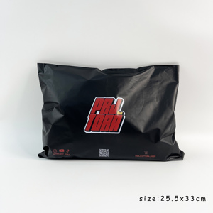 Matte Black Custom Printed Poly Mailer Bag Full Color Logo Waterproof Self Adhesive Mailing Bag For Streetwear Apparel - Product Image 2