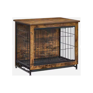 กรงสุนัขไม้เนื้อแข็งแบบหนาพิเศษ พร้อมฉากกั้นแบบถอดได้ บ้านสัตว์เลี้ยงขนาดใหญ่สำหรับสุนัขขนาดเล็ก กลาง และใหญ่ - Product Image 2