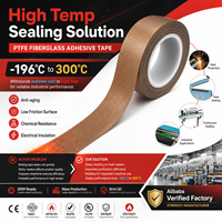 Ruban en tissu de verre PTFE industriel 0,18 mm, ruban téflon antiadhésif pour bandes chauffantes de machines d'emballage, pour commandes en gros OEM