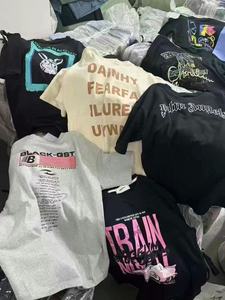 Распродажа 2025: Оптовая продажа новых мужских и женских повседневных хлопковых футболок и одежды из Гуандуна, модные, в ассортименте, случайная упаковка - Product Image 6