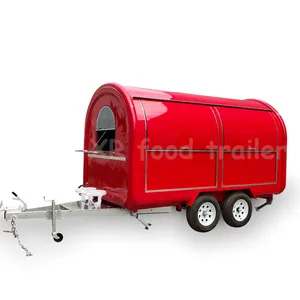 Runde LKW mobile Küche Lebensmittel anhänger voll ausgestattet zum Verkauf in meiner Nähe mit voll ausgestatteten Küchengeräten-Perfekt für jede Veranstaltung