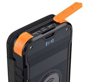 <span class=keywords><strong>Custodia</strong></span> per caricabatterie solare impermeabile di vendita calda Online banca di alimentazione portatile ricaricabile <span class=keywords><strong>con</strong></span> ingranaggio Wireless <span class=keywords><strong>con</strong></span> pannello solare pieghevole - Product Image 4