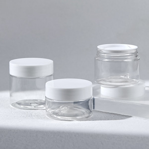 100ml 200ml 300ml 400ml 450ml 500ml 550ml 食品グレードPETプラスチック製デザートジャー、ナッツ、ジャム、アイスクリーム用のカスタム蓋付き - Product Image 2