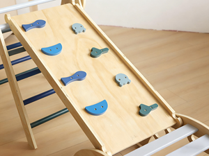 Prix usine WIDEWAY Montessori pliable forme animale toboggan combinaison Toywood intérieur 4-6Y escalade jouets - Product Image 6