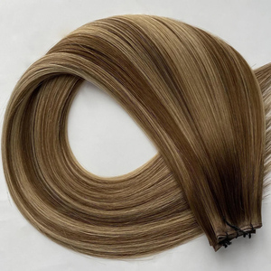 Extension per <span class=keywords><strong>Capelli</strong></span> 2026 Haiyi Genius Weft, <span class=keywords><strong>Biondo</strong></span> Platino, Extension a Trama in <span class=keywords><strong>Capelli</strong></span> Umani da Cucire, Extension a Trama Annodate a Mano per <span class=keywords><strong>Donna</strong></span> - Product Image 4