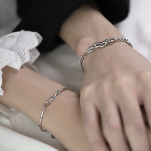Acacia Tree Couple <b>Bracelet</b> Silver Branch Design Unisex Jewelry Gift <b>For</b> Valentine's Day - Product Image 2