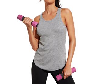 Rompi Gym olahraga kustom wanita, Tank Top rajut bersirkulasi dengan jaring untuk olahraga lari gaya kasual - Product Image 5