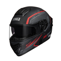 Casque de moto rabattable en ABS avec double visière, homologué ECE, doublure en mousse respirante, toutes saisons, taille XL