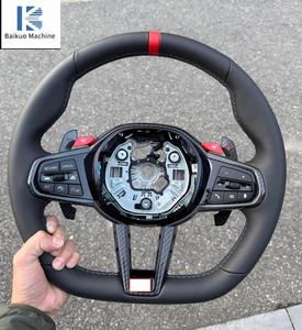 Volant en cuir intégral LCI 2025 pour <span class=keywords><strong>BMW</strong></span> G20 G22 G30 G31 M2 G87 M3 G80 M4 G82 G42 M5 F90 F80 F82 F95 X3M F97 M340i M440i - Product Image 2