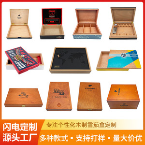 Caja de Cigarros <span class=keywords><strong>Robina</strong></span>, Humidor Portátil Rectangular de Madera de Cedro, Capacidad para 25 Cigarros, Habana, Cuba - Product Image 5