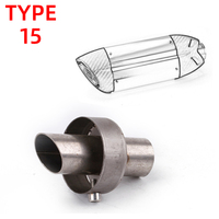 Pembunuh DB katalis Mid End depan Universal, untuk Muffler knalpot sepeda motor peredam bising Eliminator tipe khusus
