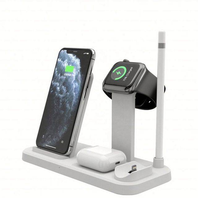 4 in 1  Wireless Charger Fast Charging Dock Stand For Airpods Watch iPhone