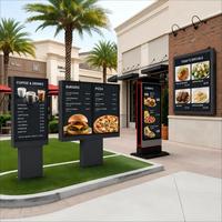 Sinmar Restaurant LCD Outdoor Drive-Thru Digitale Menütafeln Wasserdicht IP65 Werbe-Digital-Signage-Displays für den Außenbereich