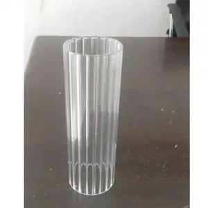 Tubo de vidrio de borosilicato transparente, bajo precio, raya interior de 60mm, 3,3
