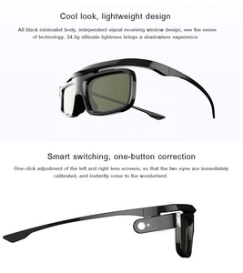Lunettes <span class=keywords><strong>3D</strong></span> universelles HaoMing pour projecteur, lunettes vidéo <span class=keywords><strong>3D</strong></span> à obturateur actif, lunettes <span class=keywords><strong>3D</strong></span> DLP Link pour projecteur Blu-ray, lunettes de vision <span class=keywords><strong>3D</strong></span> - Product Image 5