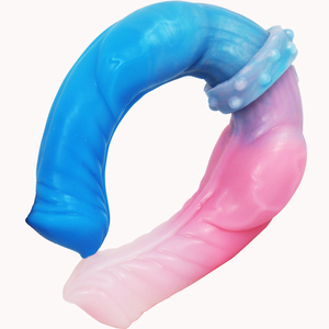 Jouet sexuel en silicone à double extrémité pour gay, jeu érotique, gode réaliste, <span class=keywords><strong>2021</strong></span> - Product Image 1