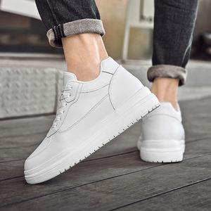 Scarpe da Skateboard Rialzate da Uomo 2024 Leggere Comode alla Moda Bianche Stringate Stile da Passeggio <span class=keywords><strong>Sneakers</strong></span> - Product Image 6